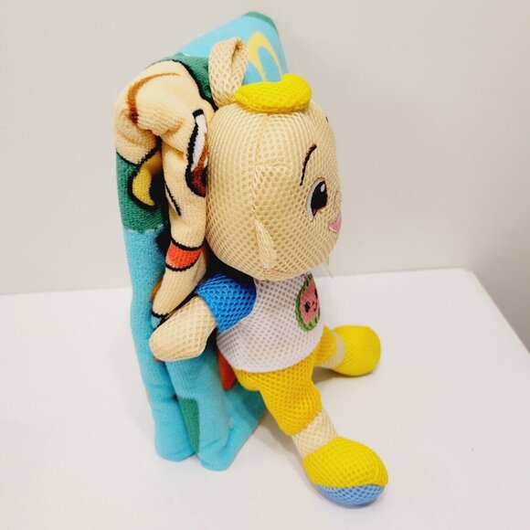 Cocomelon 2 pc Towel and Scrubby Mesh Plush Doll Toy Bath Set - Picture 4 of 5